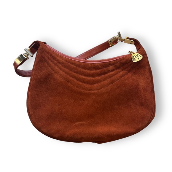 Morris Moskowitz Suede and Leather Hobo Bag Womans - Picture 2 of 6